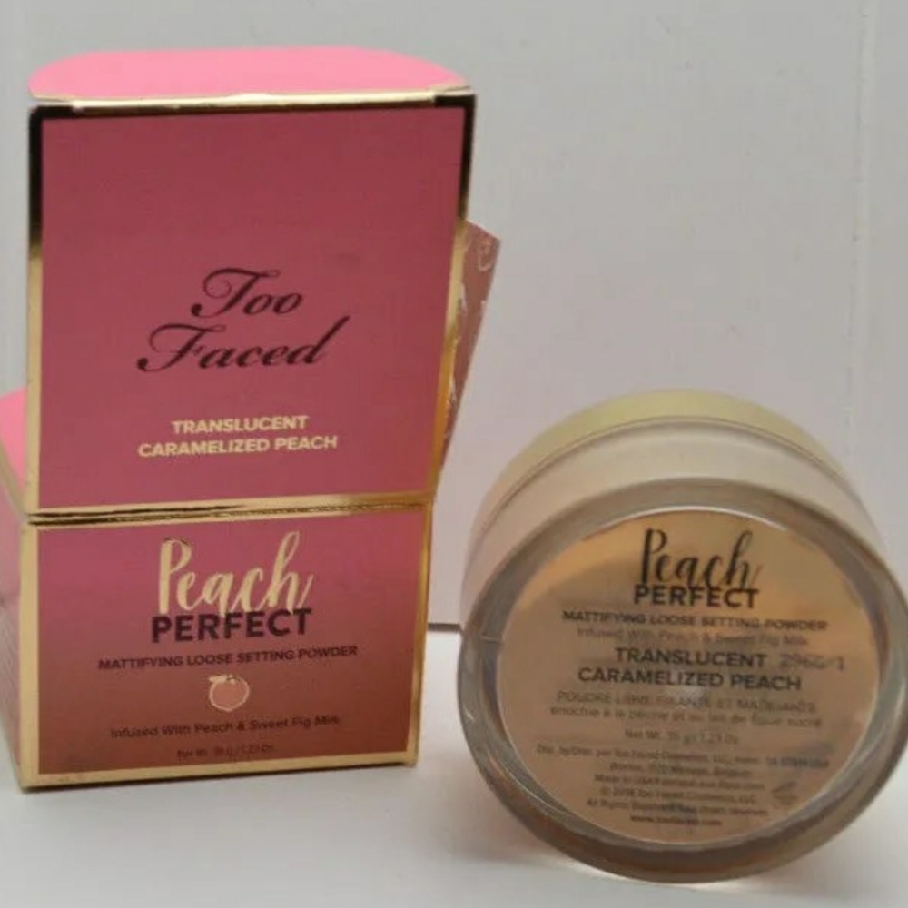 🧚‍♀️Too Faced DISCONTINUED Carmelized Peach 🍑 Perfect Powder NWT